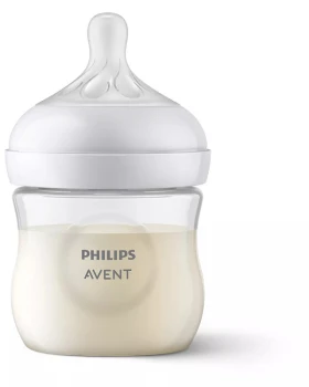 Avent Πλαστικό Μπιμπερό Natural Response με Θηλή Σιλικόνης 125ml για 0+ μηνών