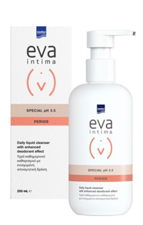 Intermed Eva Intima Wash Special PH3.5 Period Υγρό Καθαρισμού Ευαίσθητης Περιοχής 250ml