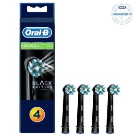 Oral-B Cross Action Black Edition Ανταλλακτικές Κεφαλές 4 Τεμάχια