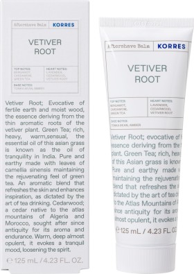 Korres Vetiver Root Aftershave Ενυδατικό Γαλάκτωμα Για Μετά Το Ξύρισμα, 125ml