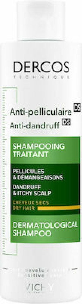 Vichy Dercos Anti Dandruff DS Σαμπουάν κατά της Πιτυρίδας για Ξηρά Μαλλιά 200ml