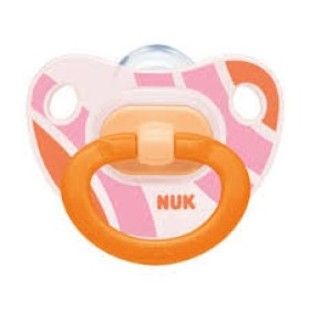 Nuk Happy Days Ορθοδοντική Πιπίλα Σιλικόνης Orange με Θήκη 18-36m 1τμχ