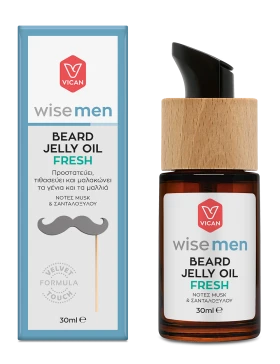 Vican Wise Men Beard Jelly Oil Fresh Ενυδατικό Λάδι για τα Γένια 30ml