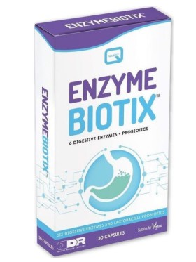 Quest Enzyme Biotix Συμπλήρωμα Διατροφής Για Την Δυσπεψία  30 Κάψουλες