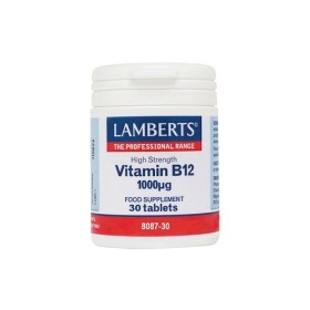 Lamberts B12 1000mg, Βιταμίνη Β12 Για Την Φυσιολογική Λειτουργία Του Ανοσοποιητικού και Νευρικού Συστήματος, 30 Tabs
