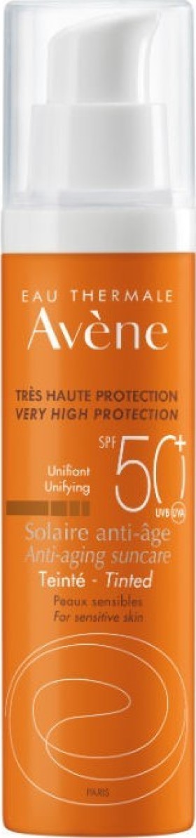 Avene Eau Thermale Solaire Anti-age Teinte SPF50+ Αντηλιακή Αντιγηραντική Κρέμα Προσώπου Με Χρώμα 50ml