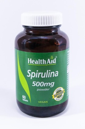 Health Aid Spirulina 500mg Συμπλήρωμα Διατροφής με Σπιρουλίνα για Ενίσχυση του Ανοσοποιητικού 60 Ταμπλέτες