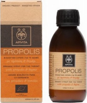 Apivita Propolis με Πρόπολη & Θυμάρι για τον Ερεθισμένο Λαιμό, Ανακουφίζει από τα Συμπτώματα του Κρυολογήματος 150ml