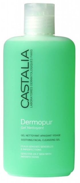 Castalia Dermopur Gel Nettoyant Σμηγματορρυθμιστικό Καθαριστικό Τζελ Προσώπου, 200ml