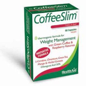 Health Aid Coffee Slim Συμπλήρωμα Διατροφής με Πράσινο Καφέ, Κετόνες Σμέουρων & Φυτικά Εκχυλίσματα για Αύξηση Καύσεων & Μεταβολισμού 60 Κάψουλες