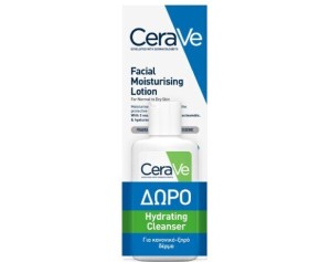 CeraVe Promo Facial Moisturising Lotion, 52ml & Hydrating Cleanser, 20ml
