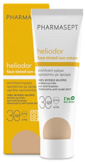 Pharmasept Heliodor Αντηλιακή Κρέμα Προσώπου SPF30 με Χρώμα 50ml