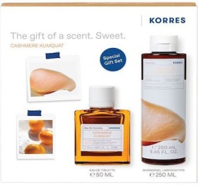 Korres Cashmere Kumquat Γυναικείο Σετ με Eau de Toilette  και Shower Gel 250ml