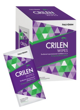 Frezyderm Crilen Wipes Εντομοαπωθητικά Ατομικά Μαντηλάκια 20 Τεμάχια