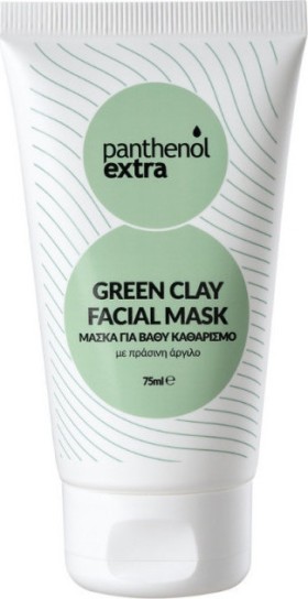 Medisei Panthenol Extra Green Clay Facial Mask Μάσκα για Βαθύ Καθαρισμό Με Πράσινη Άργιλο 75ml