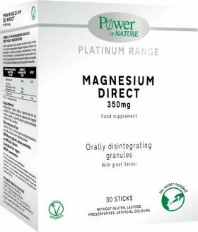 Power Health Magnesium Direct 350mg Συμπλήρωμα Μαγνησίου 30 Stics