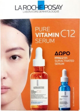 La Roche Posay Promo Pure Vitamin C12 Serum Αντιοξειδωτικός Αντιρυτιδικός Ορός 30ml & Hyalu B5 Serum -10ml