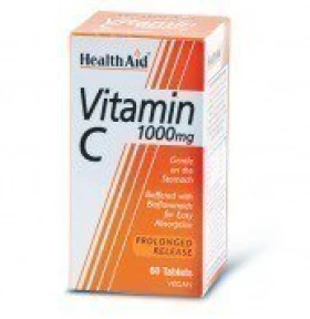 Health Aid Vitamin C 1000mg Prolonged Release Συμπλήρωμα Βιταμίνης C Βραδείας Αποδέσμευσης με Αντιοξειδωτική Δράση 30 Ταμπλέτες