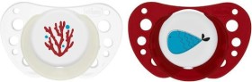 Chicco Physioforma Air Πιπίλα από Σιλικόνη 16-36m μπεζ-μπορντο, 2τεμ