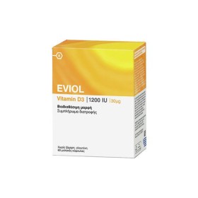 GAP Eviol Vitamin D3 1200IU 30mg, 60 Κάψουλες