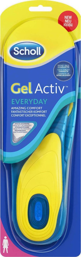 Scholl Gel Activ Everyday Ανατομικοί Πάτοι για Γυναίκες 2τμχ