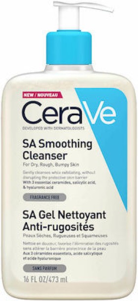 CeraVe Gel Καθαρισμού SA Smoothing για Ξηρές Επιδερμίδες 473ml