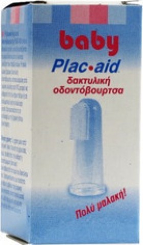 Plac Control Βρεφική Οδοντόβουρτσα Δαχτύλου Plac Aid σε Χρώμα Transparent για 0m+