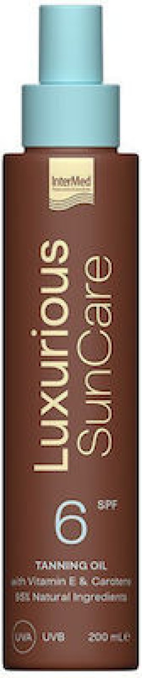 Intermed Luxurious Sun Care Αντηλιακό Λάδι για το Σώμα SPF6 200ml