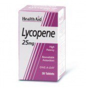 Health Aid Lycopene 25mg Συμπλήρωμα Διατροφής με Λυκοπένιο για Αντιοξειδωτική Δράση κατά των Ελεύθερων Ριζών 30 Κάψουλες