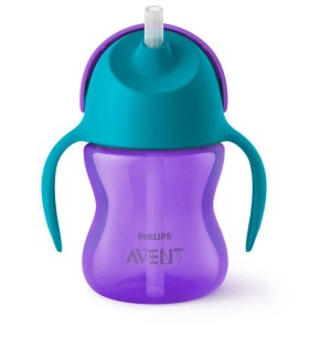 Avent Κύπελλο με Καλαμάκι SCF796/02 Μωβ 200ml, 1 τεμάχιο