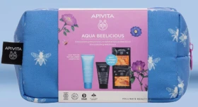 Apivita Aqua Beelicious Promo Oil Free Κρέμα-Τζελ Ενυδάτωσης Ελαφριάς Υφής 40ml & Black Cleansing Gel Καθαρισμού για Πρόσωπο & Μάτια 50ml & Face Mask Honey 2x8ml & δώρο νεσεσέρ
