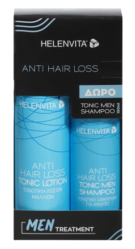 Helenvita Promo Anti Hair Loss Tonic Lotion 100ml & ΔΩΡΟ Anti Hair Loss Tonic Men Shampoo 100ml