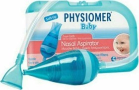 Physiomer Baby Nasal Aspirator Ρινικός Αποφρακτήρας για Βρέφη & 5 Προστατευτικά Φίλτρα