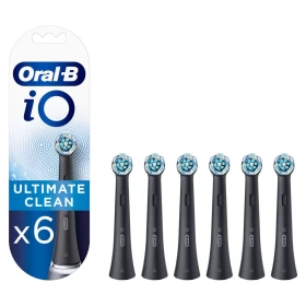 Oral-B iO Ultimate Clean Ανταλλακτικές Κεφαλές για Ηλεκτρική Οδοντόβουρτσα Black Black 6τμχ