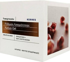 Korres Ρόδι Κρεμα Gel Ενυδάτωσης Λιπαρή/Μικτή Επιδερμίδα 40ml