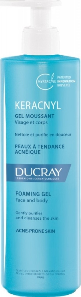 Ducray Gel κατά της Ακμής Keracnyl για Λιπαρές Επιδερμίδες 400ml