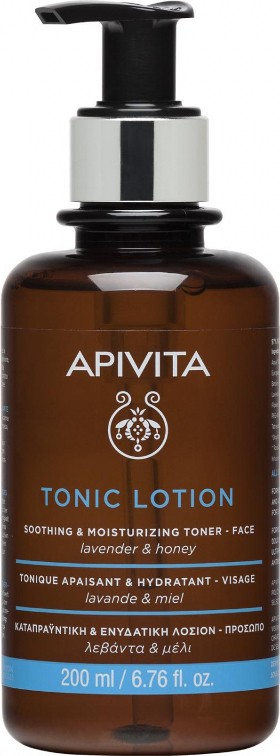 Apivita Tonic Soothing And Moisturizing Toner Ενυδατική Lotion Προσώπου Λεβάντα - Μέλι 200ml