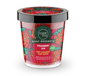 Natura Siberica Organic Shop Body Desserts Strawberry Jam, Απολεπιστικό Για Βαθύ Καθαρισμό, 450ml