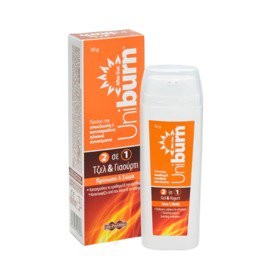 Uni Pharma Uniburn After Sun 2 in 1 Yogurt Ενυδατικό Gel  Προσώπου - Σώματος για Μετά τον Ήλιο 50gr