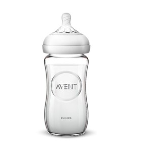 Avent Philips Natural Glass Baby Bottle 1m+ Γυάλινο Μπιμπερό [SCF053/17] 240ml