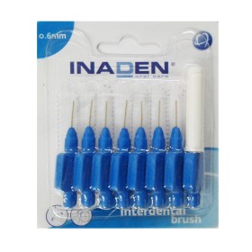 Inaden Interdental Brushes Μεσοδόντια Βουρτσάκια Μπλε 0.6mm x 8 Τεμάχια