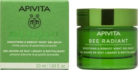 Apivita Bee Radiant Gel Balm Νύχτας Λευκή Παιώνια & Πατενταρισμένη Πρόπολη 50ml
