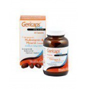 HEALTH AID GERICAPS ACTIVE  Multivitamin GINSENG & GINKGO BILOBA 30s