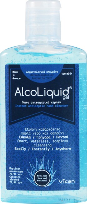 Vican Alcoliquid Gel Ήπιο Αντισηπτικό Χεριών 100ml