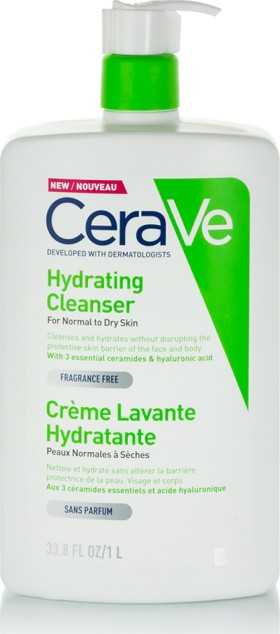 CeraVe Κρέμα Καθαρισμού - Hydrating Cleanser, 1lt/1000ml