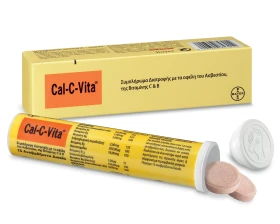Bayer Cal-C-Vita Συμπλήρωμα Διατροφής 15 Μασώμενα Δισκία