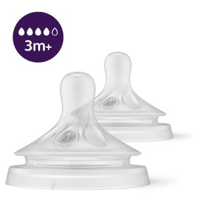 Avent Θλή Μαλακής Σιλικόνης Natural Response 3M ΑΡ.4(2ΤΕΜ)