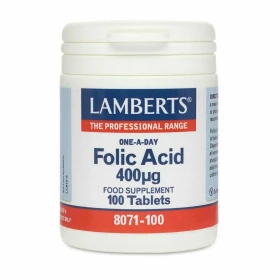 Lamberts Folic Acid 400mcg, 100 Ταμπλέτες
