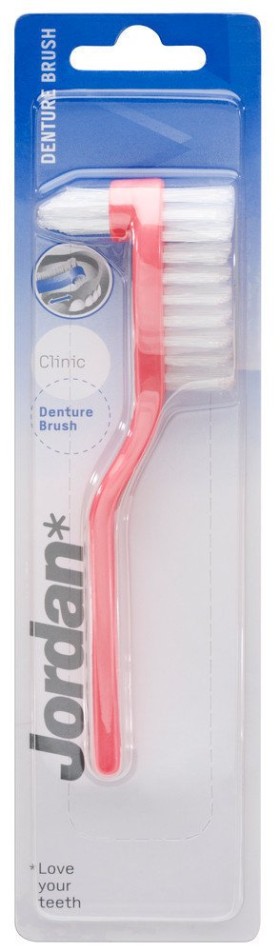 Intertrade Jordan Denture Brush Οδοντόβουρτσα για Τεχνητές Οδοντοστοιχίες, 1 τεμάχιο