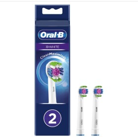 Oral-B 3D White Ανταλλακτικές Κεφαλές για Ηλεκτρική Οδοντόβουρτσα CleanMaximiser 2τμχ